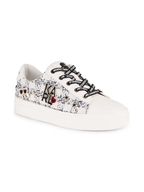 Karl Lagerfeld Paris Cammy Logo Low Top Sneakers size 9.5m