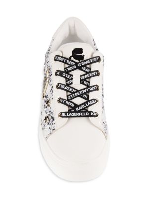 KARL LAGERFELD PARIS Cammy Logo Low Top Sneakers size 9M