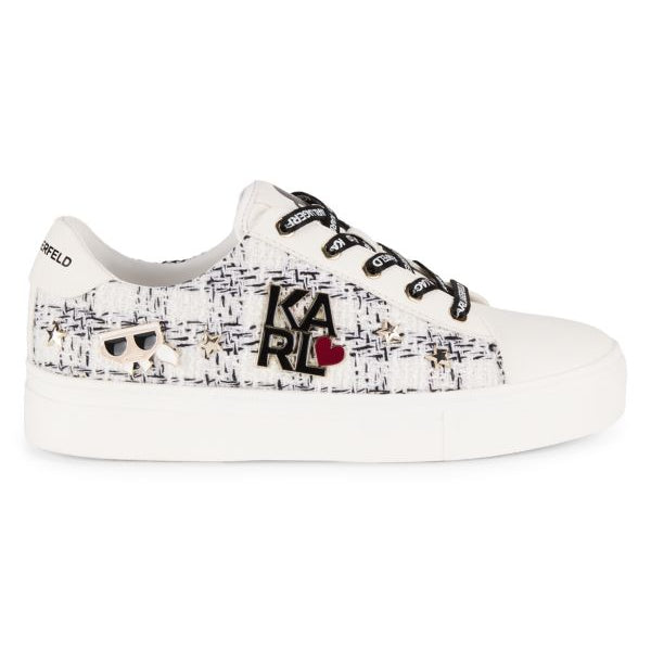 KARL LAGERFELD PARIS Cammy Logo Low Top Sneakers size 9M