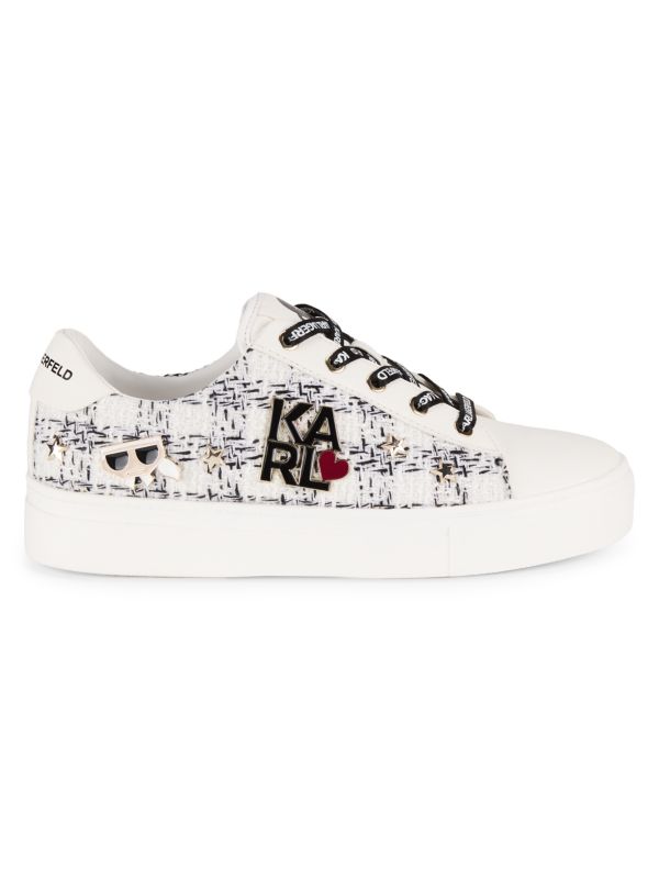 Karl Lagerfeld Paris Cammy Logo Low Top Sneakers size 9.5m