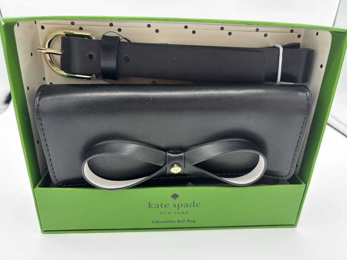 Kate Spade Adjustable Belt Bag Black Leather
