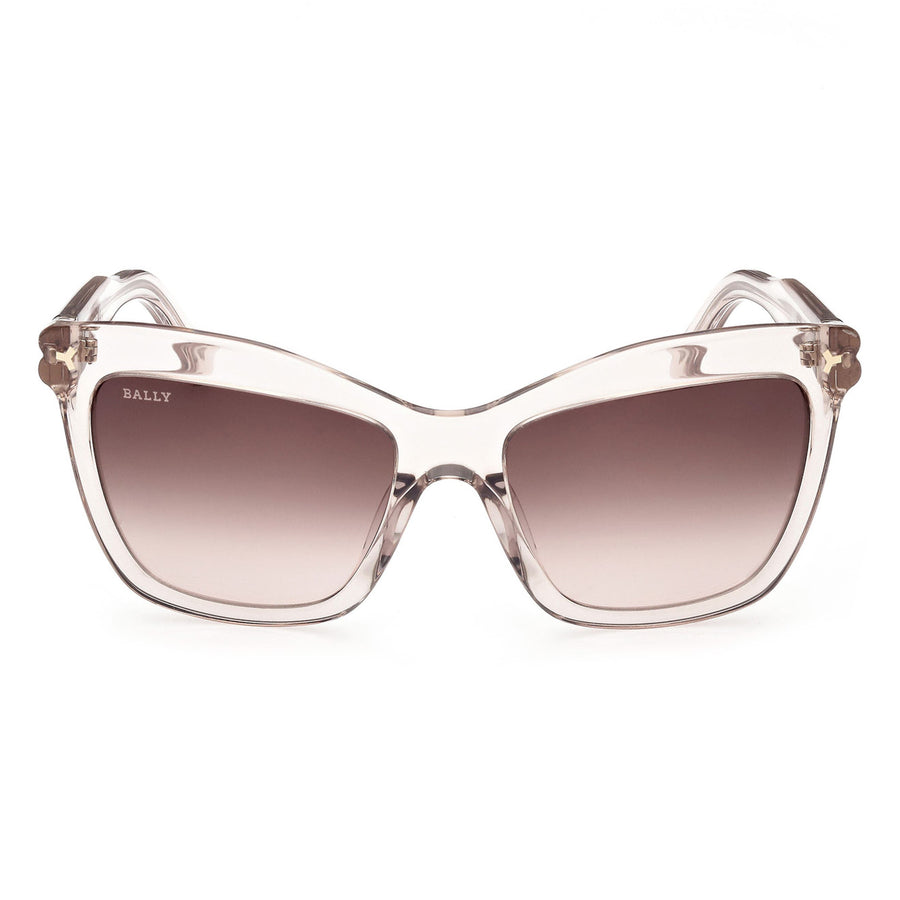 Bally 56mm Gradient Cat Eye Sunglasses in Shiny Beige /Gradient Brown