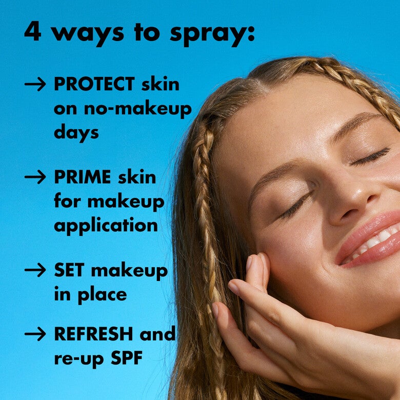 Elf Suntouchable All Set for Sun SPF 45 Broad-spectrum SPF 45 sunscreen and clear makeup setting spray