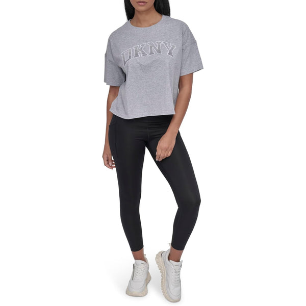 DKNY Women's Soft Rhinestone Ombre Varsity T-shirt size M