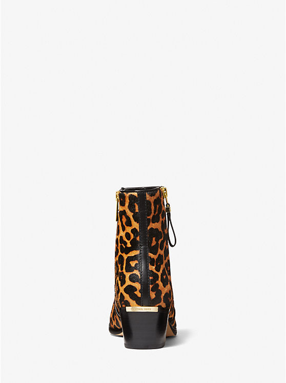 Michael Kors Sawyer Boot of Veal Hair with Leopard Print 7m