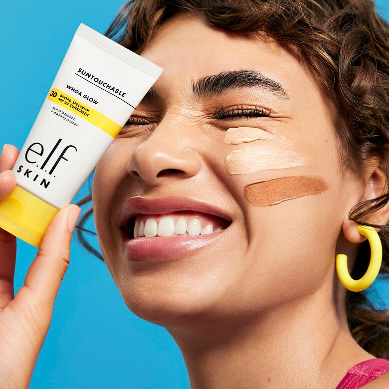 Elf Suntouchable Whoa Glow SPF 30 Glowy face sunscreen & makeup primer hybrid