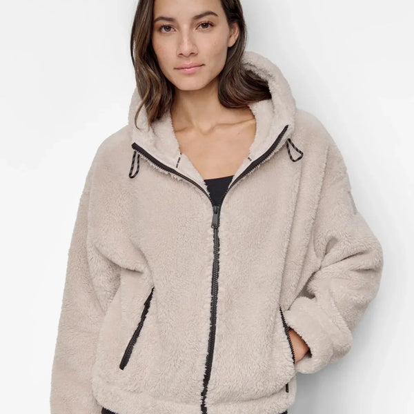 sherpa full zip jacket DKNY size M