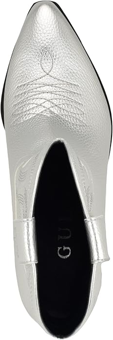 Guess Ginette Metallic Cowboy Booties