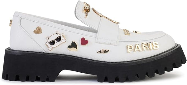 Karl Lagerfeld Paris Women's Avah Studs-Dress F Loafer size 9
