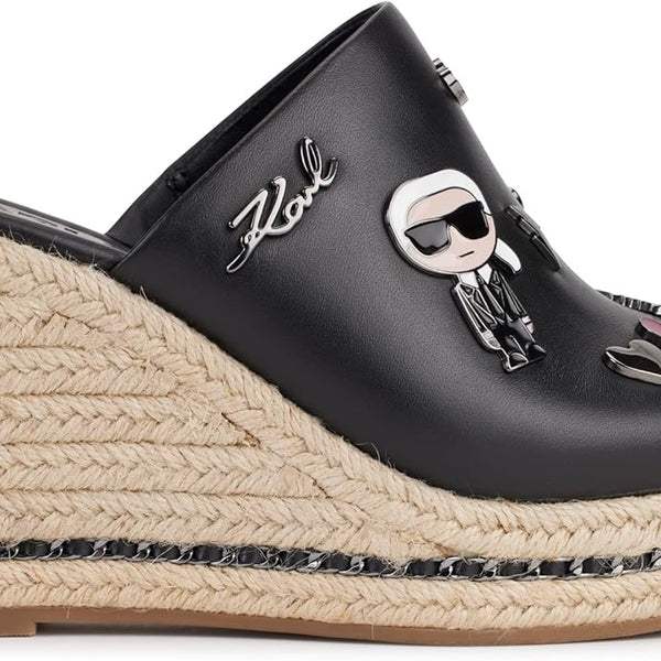 Karl Lagerfeld Paris Women's Corissa Pins Wedge Fun Sandal size 6.5