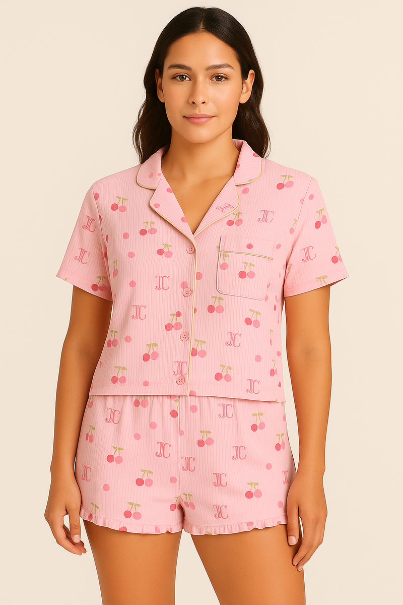 juicy couture cherry pajama set Women's Medium