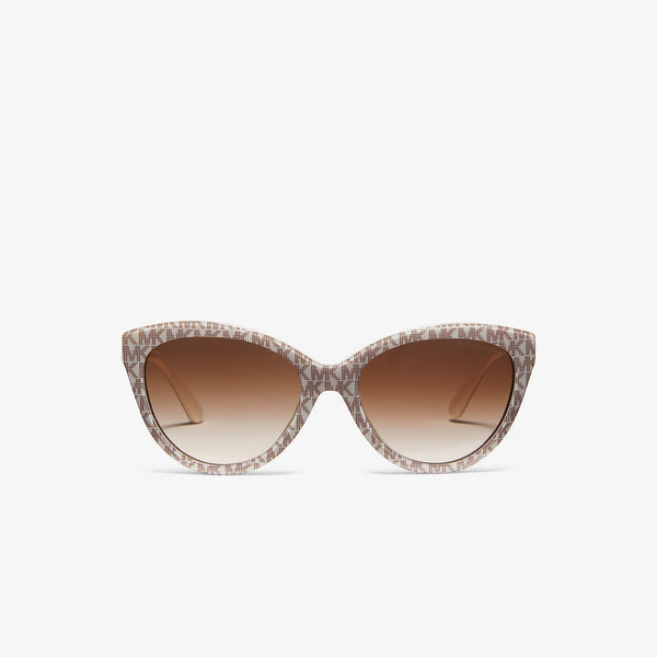 Michael Kors 0MK2158 55MM Cat Eye Sunglasses Vanilla Brown