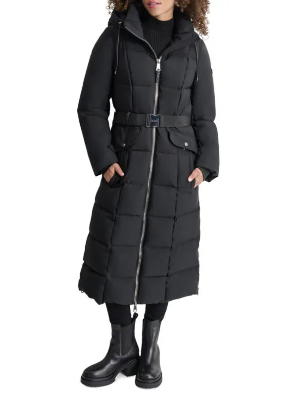 DKNY Puffer Coat Black M