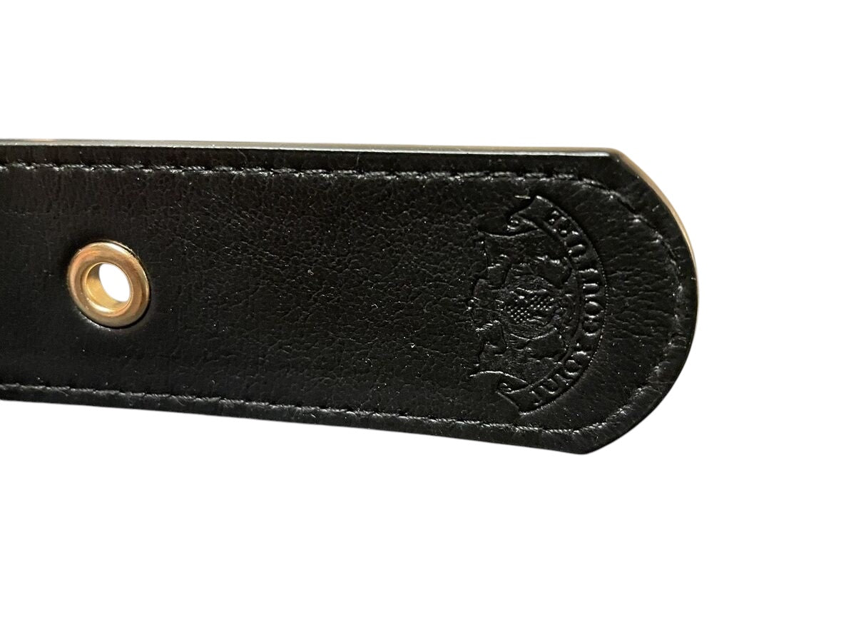 JUICY COUTURE Belt Black with Gold Buckle and Gold Juicy Charm