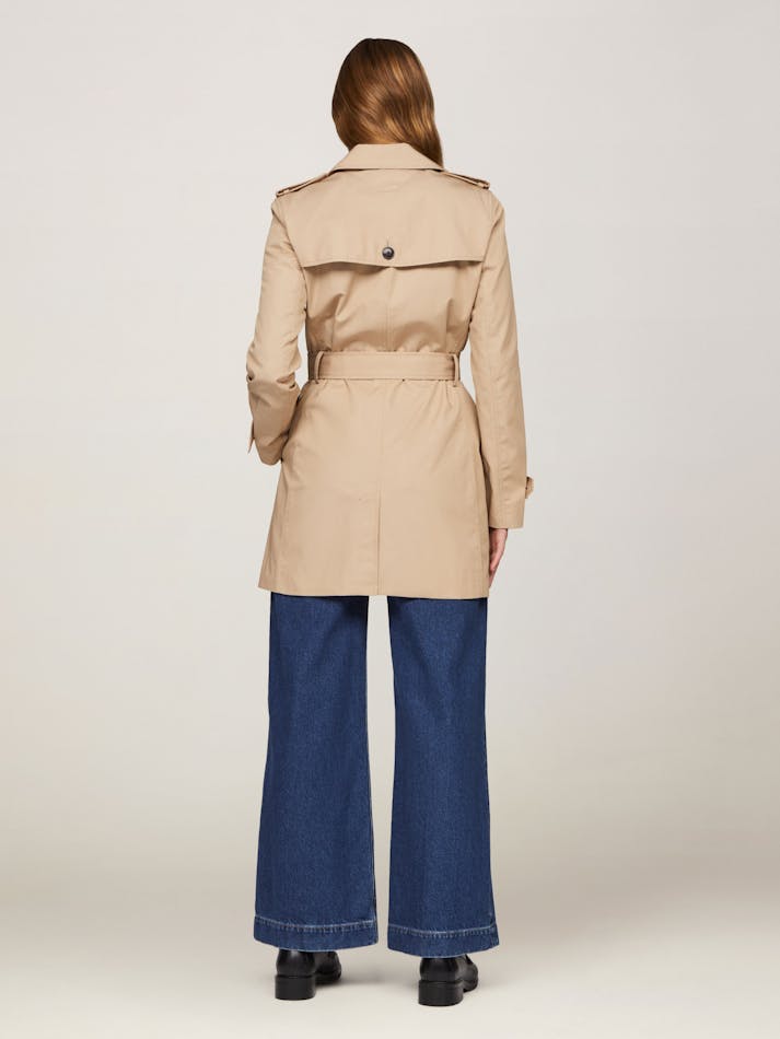 TOMMY HILFIGER HERITAGE TRENCH COAT IN BEIGE SIZE LARGE