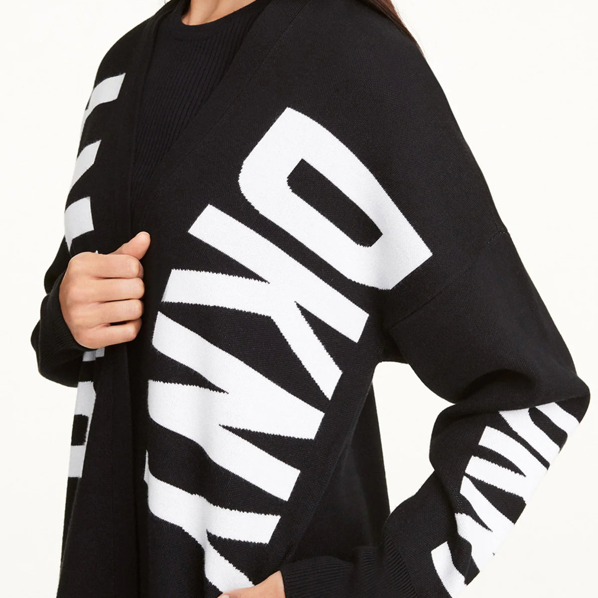DKNY OVERSIZED LOGO JACKET L