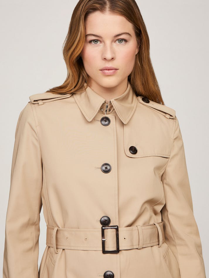 TOMMY HILFIGER HERITAGE TRENCH COAT IN BEIGE SIZE LARGE