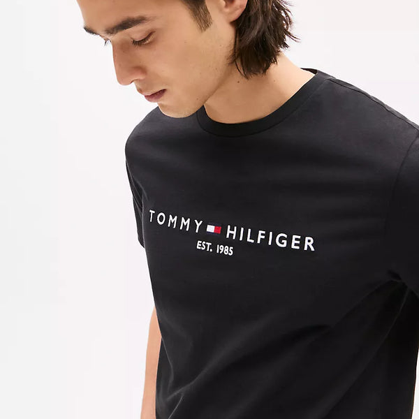 Embroidered Tommy Logo T-Shirt unisex size M