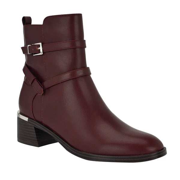 Calvin Klein Women's Jasen Block Heel Almond Toe Dress Booties size 8