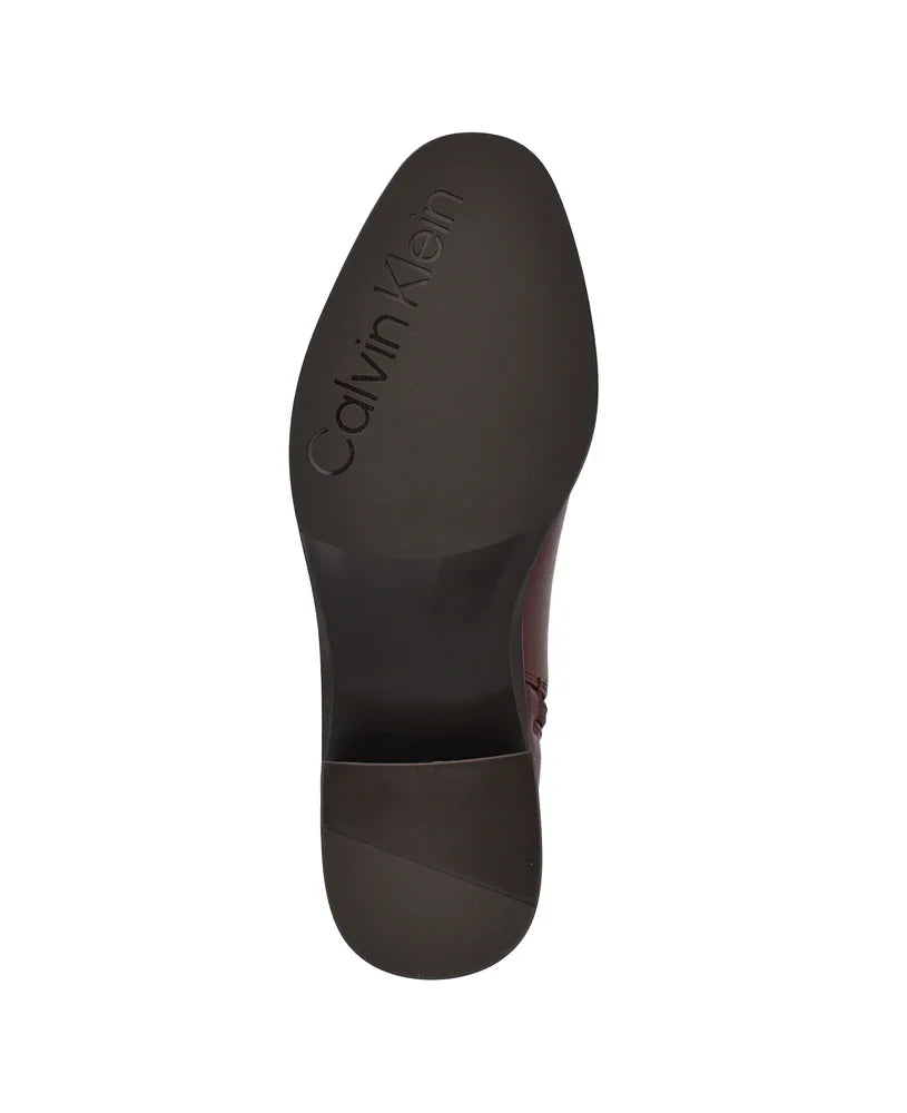 Calvin Klein Women's Jasen Block Heel Almond Toe Dress Booties size 8