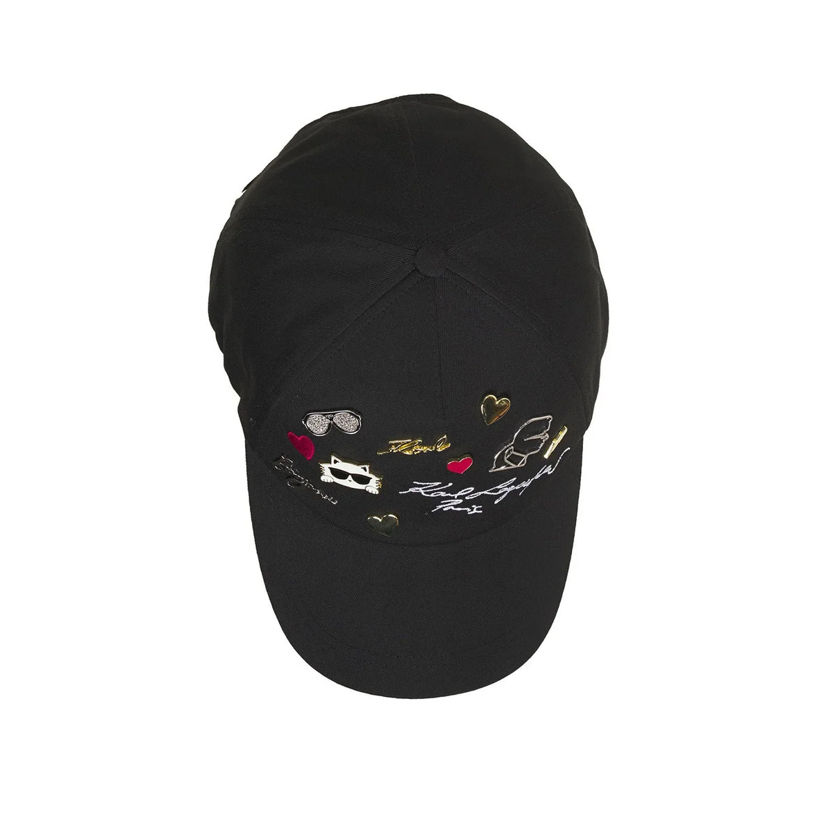 KARL LAGERFELD CATE PINS BASEBALL CAP