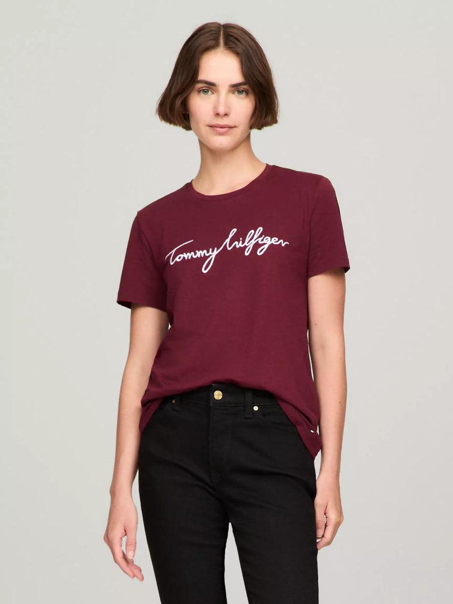 Tommy Hilfiger Embroidered Signature Crewneck T-Shirt