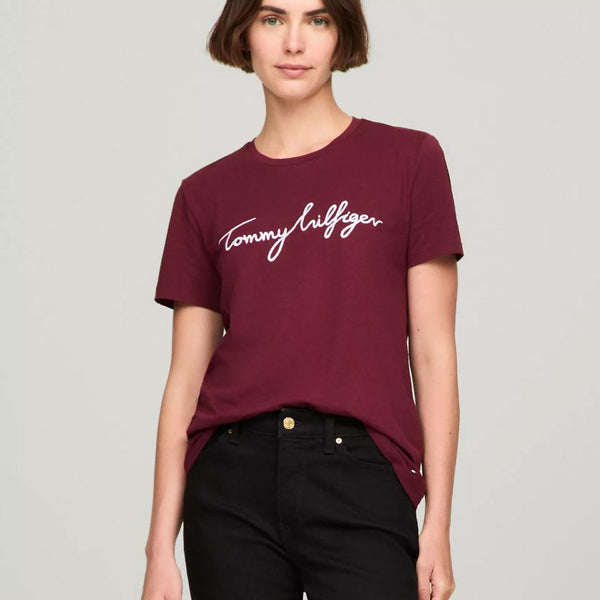 Tommy Hilfiger Embroidered Signature Crewneck T-Shirt