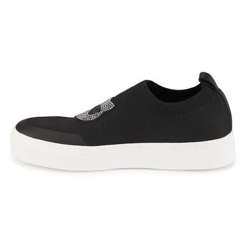 Karl Lagerfeld Clarke Low Top Embellished Slip On Shoes Black Size 8