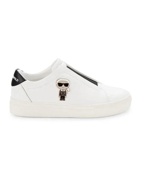 Karl Lagerfeld Paris Ceci Logo Leather Slip On Sneakers 9m